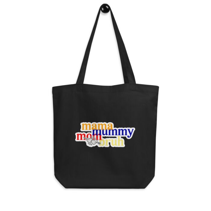 eco tote bag black front 65fd5ef0a3795 - Mama Clothing Store - For Great Mamas