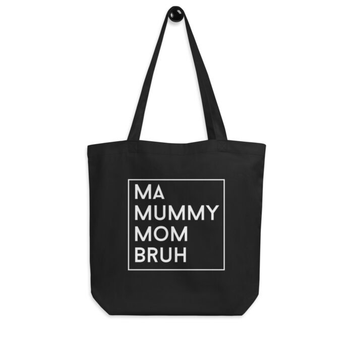 eco tote bag black front 65fdb263468e7 - Mama Clothing Store - For Great Mamas