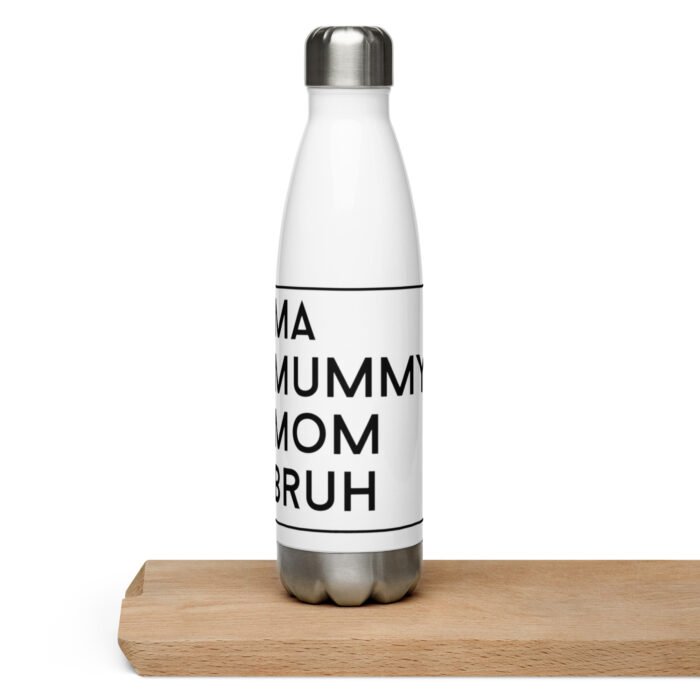 stainless steel water bottle white 17 oz front 65fdb53cb5138 - Mama Clothing Store - For Great Mamas