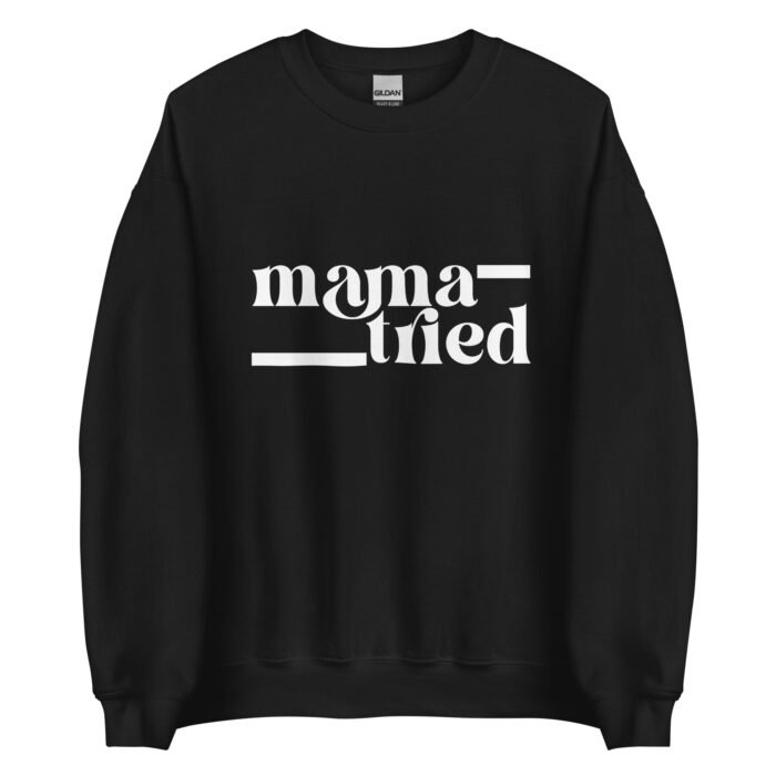 unisex crew neck sweatshirt black front 65f84fe421016 - Mama Clothing Store - For Great Mamas