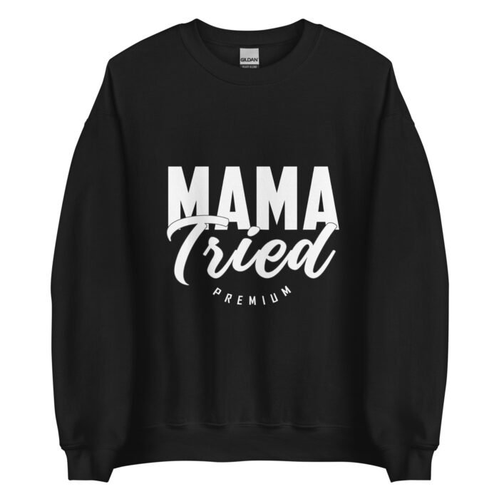 unisex crew neck sweatshirt black front 65f971b56333b - Mama Clothing Store - For Great Mamas