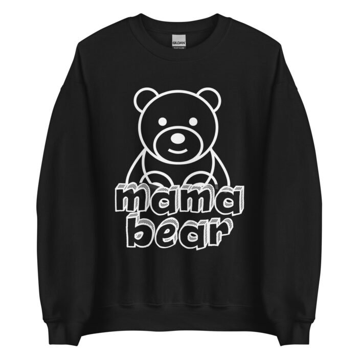 unisex crew neck sweatshirt black front 65fadae0e05af - Mama Clothing Store - For Great Mamas