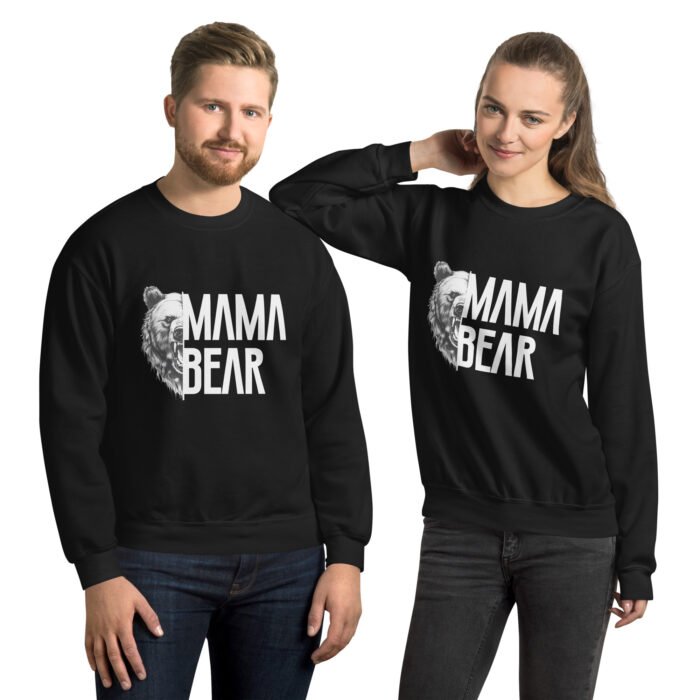 unisex crew neck sweatshirt black front 65fae7cd54e13 - Mama Clothing Store - For Great Mamas