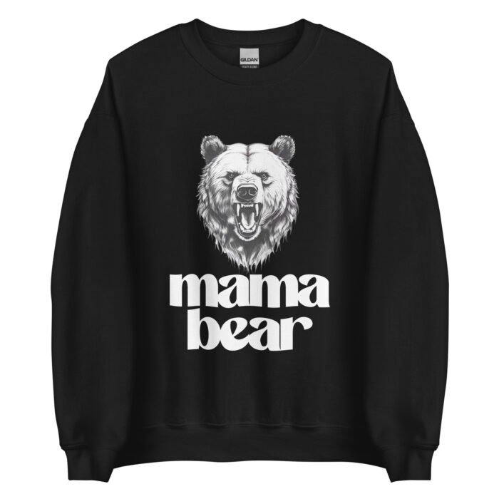unisex crew neck sweatshirt black front 65fb0263ac306 - Mama Clothing Store - For Great Mamas