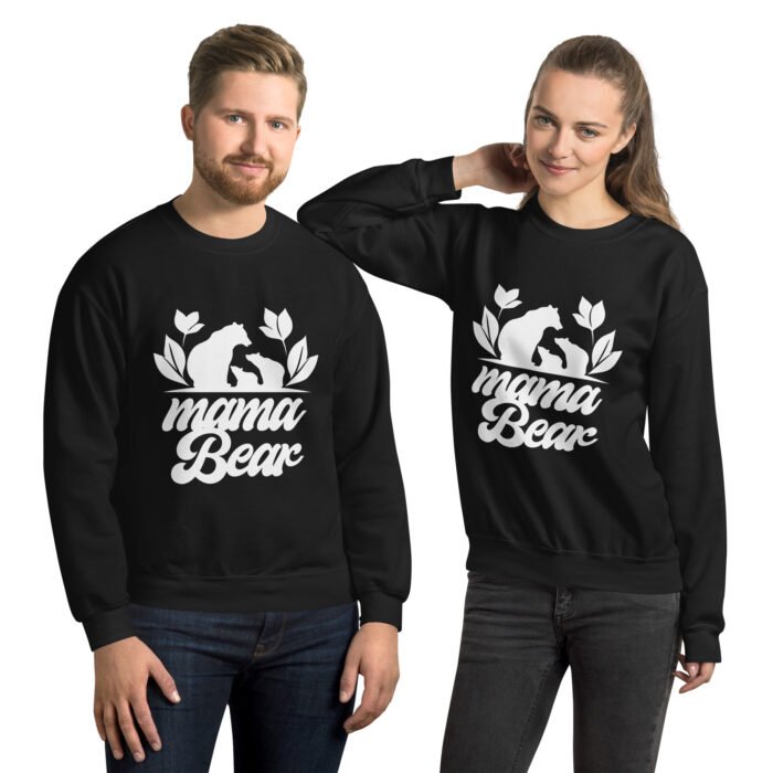 unisex crew neck sweatshirt black front 65fbf22798b7f - Mama Clothing Store - For Great Mamas