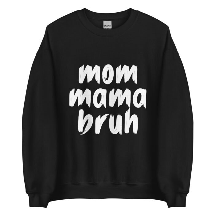 unisex crew neck sweatshirt black front 65fc4ac5cdbae - Mama Clothing Store - For Great Mamas