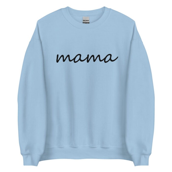 unisex crew neck sweatshirt light blue front 65e8f5d0dfa8d - Mama Clothing Store - For Great Mamas