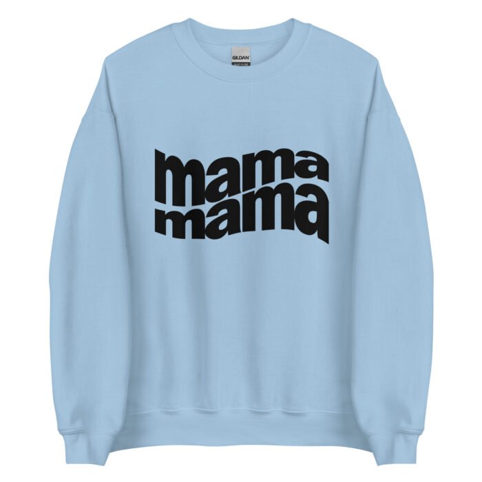 unisex crew neck sweatshirt light blue front 65ea600798ae6 - Mama Clothing Store - For Great Mamas