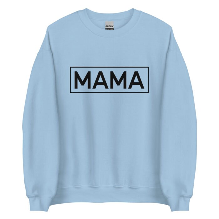 unisex crew neck sweatshirt light blue front 65ec67c553fd8 - Mama Clothing Store - For Great Mamas