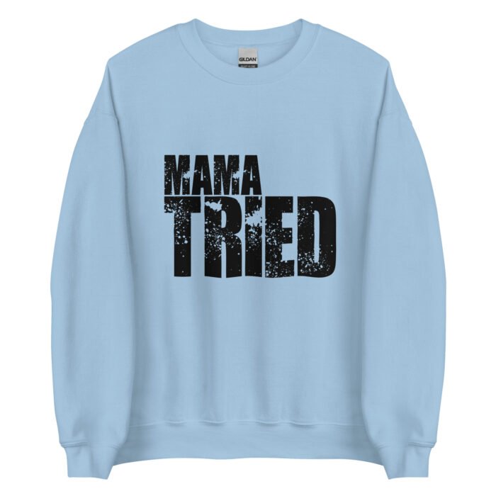 unisex crew neck sweatshirt light blue front 65f4247a82716 - Mama Clothing Store - For Great Mamas