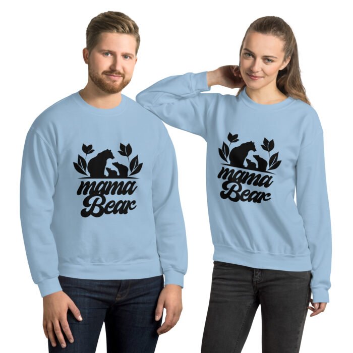 unisex crew neck sweatshirt light blue front 65fbef41421d0 - Mama Clothing Store - For Great Mamas