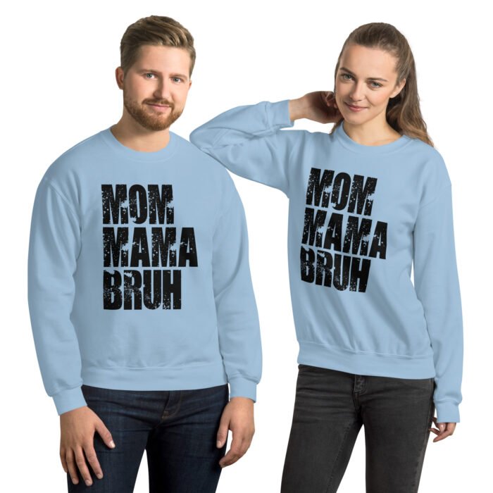 unisex crew neck sweatshirt light blue front 65fc3728da47c - Mama Clothing Store - For Great Mamas