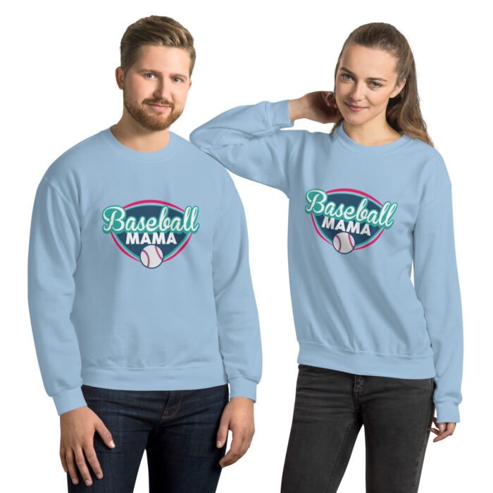 unisex crew neck sweatshirt light blue front 66014f6985fc2 - Mama Clothing Store - For Great Mamas