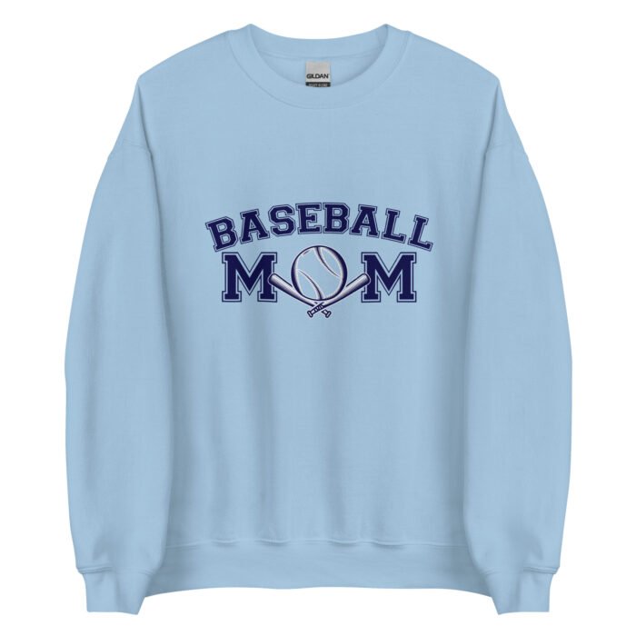 unisex crew neck sweatshirt light blue front 6601617e73e97 - Mama Clothing Store - For Great Mamas