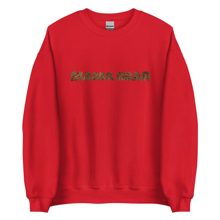unisex crew neck sweatshirt red front 65f994d9583a6 - Mama Clothing Store - For Great Mamas