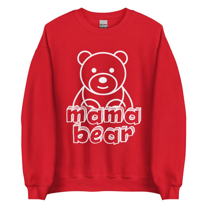 unisex crew neck sweatshirt red front 65fadae0ded45 - Mama Clothing Store - For Great Mamas