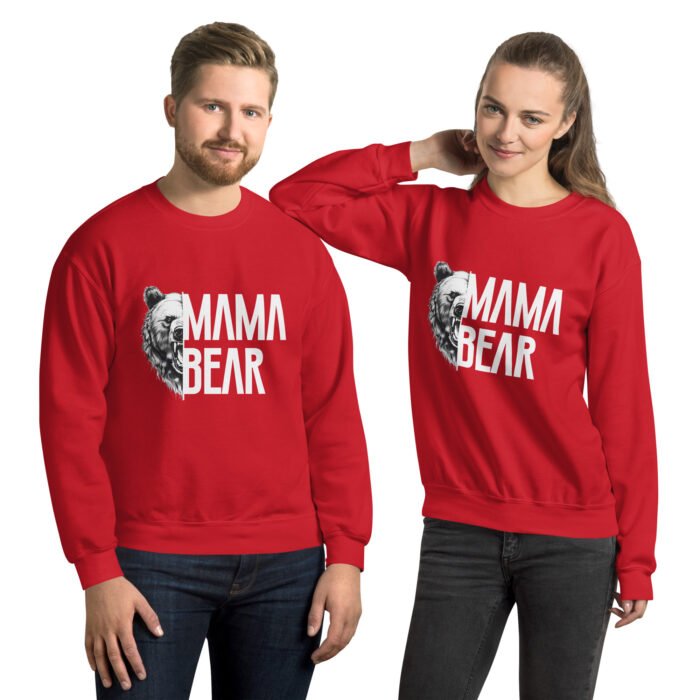 unisex crew neck sweatshirt red front 65fae7cd56581 - Mama Clothing Store - For Great Mamas