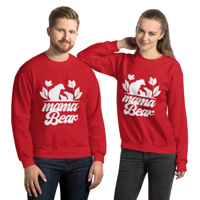 unisex crew neck sweatshirt red front 65fbf2279a26e - Mama Clothing Store - For Great Mamas