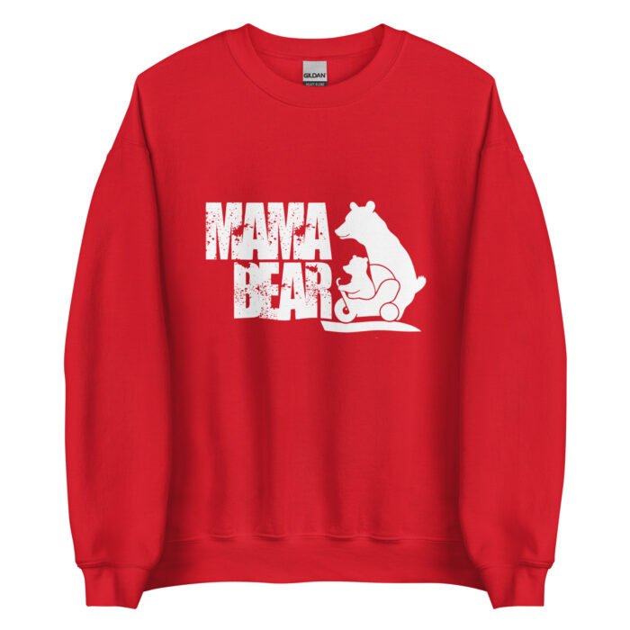 unisex crew neck sweatshirt red front 65fc2479d559c - Mama Clothing Store - For Great Mamas