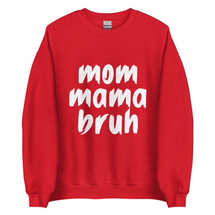 unisex crew neck sweatshirt red front 65fc4ac5ce319 - Mama Clothing Store - For Great Mamas
