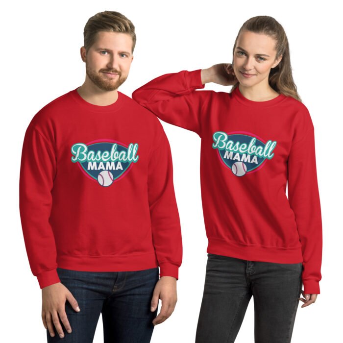 unisex crew neck sweatshirt red front 66014f698419f - Mama Clothing Store - For Great Mamas