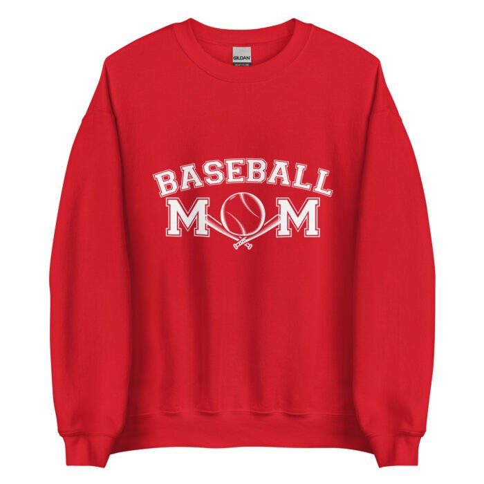 unisex crew neck sweatshirt red front 660163fe81b7a - Mama Clothing Store - For Great Mamas