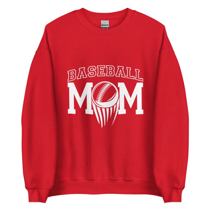 unisex crew neck sweatshirt red front 66017cddae4ee - Mama Clothing Store - For Great Mamas