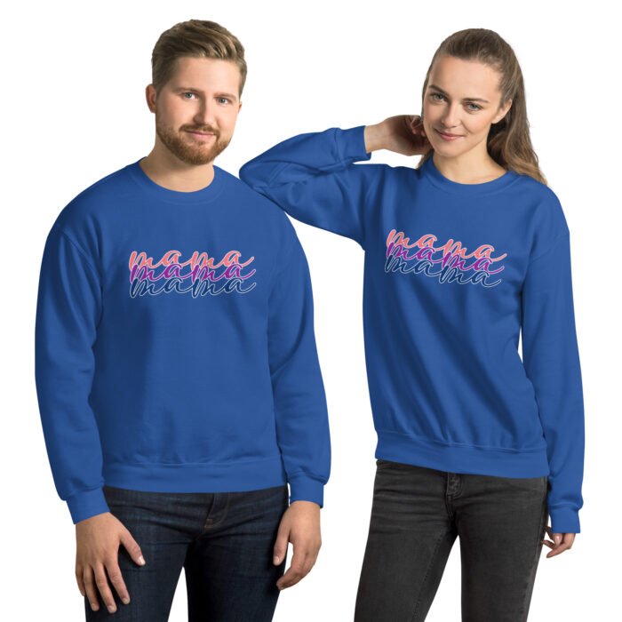 unisex crew neck sweatshirt royal front 65ea40ed42155 - Mama Clothing Store - For Great Mamas
