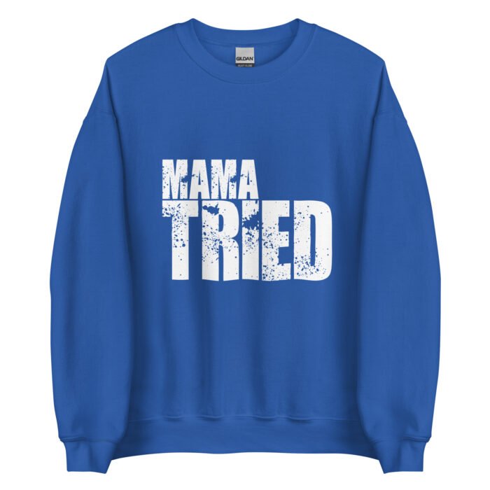 unisex crew neck sweatshirt royal front 65f422af96aae - Mama Clothing Store - For Great Mamas