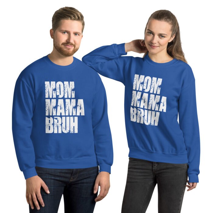 unisex crew neck sweatshirt royal front 65fc3a926ac0a - Mama Clothing Store - For Great Mamas
