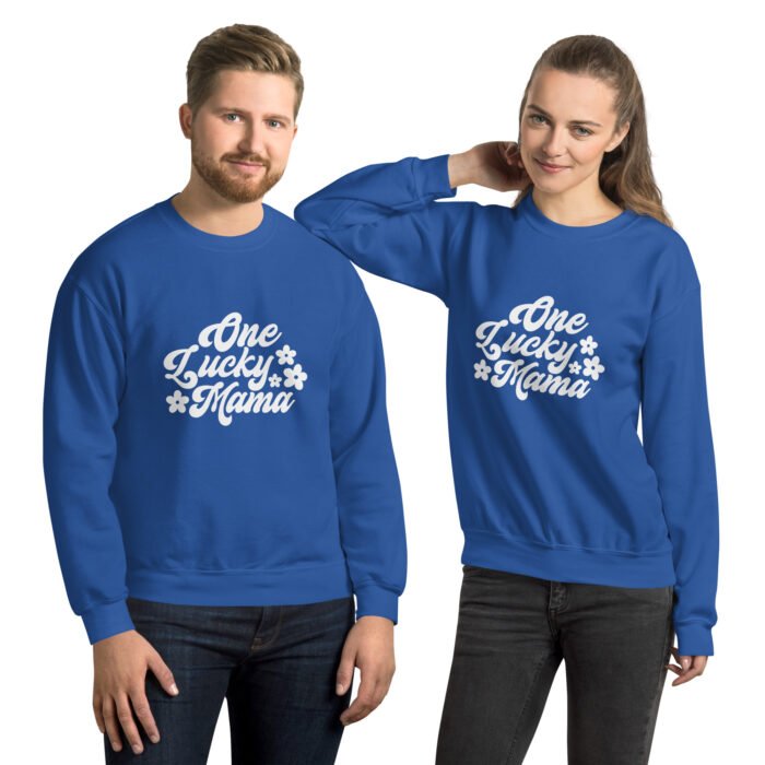 unisex crew neck sweatshirt royal front 6603e30d698be - Mama Clothing Store - For Great Mamas
