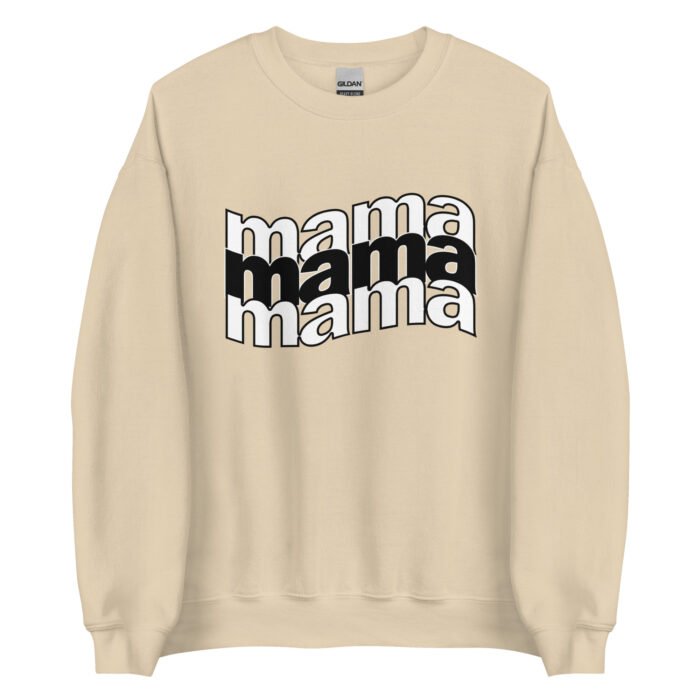 unisex crew neck sweatshirt sand front 65ea6dca3a0b7 - Mama Clothing Store - For Great Mamas
