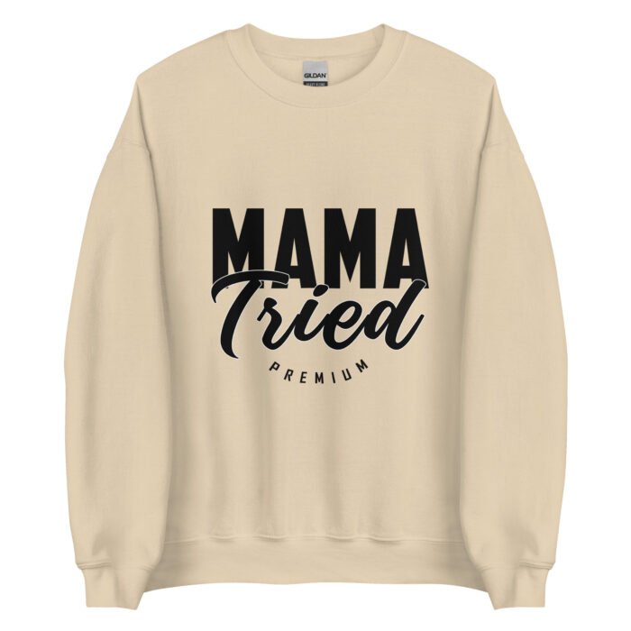 unisex crew neck sweatshirt sand front 65f972ea5f57c - Mama Clothing Store - For Great Mamas
