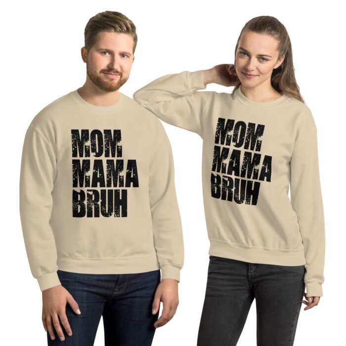 unisex crew neck sweatshirt sand front 65fc3728e0e12 - Mama Clothing Store - For Great Mamas