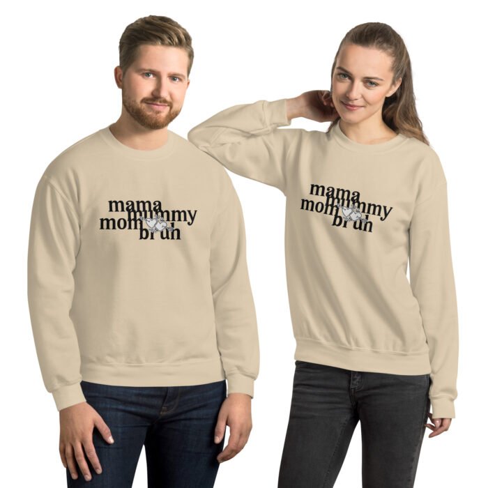 unisex crew neck sweatshirt sand front 65fd4d5db7b7b - Mama Clothing Store - For Great Mamas