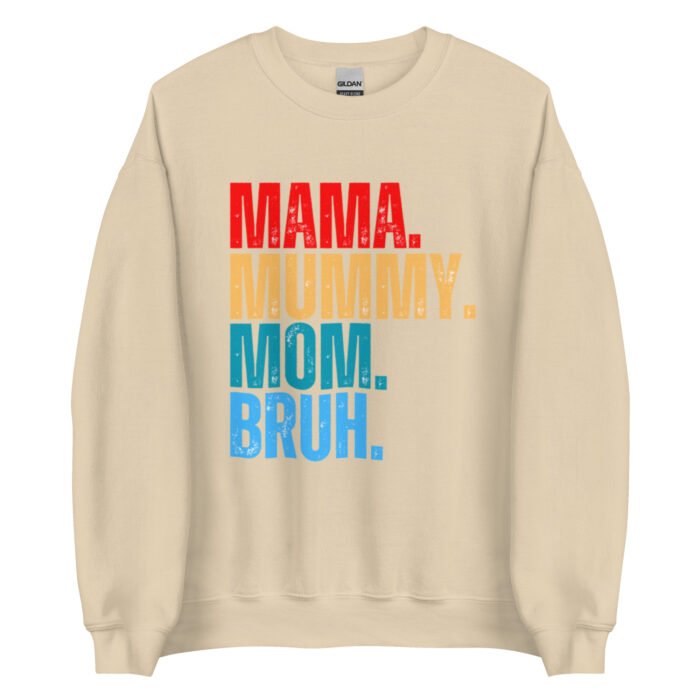 unisex crew neck sweatshirt sand front 65fd9630104e2 - Mama Clothing Store - For Great Mamas