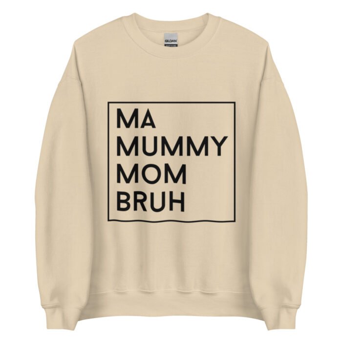 unisex crew neck sweatshirt sand front 65fdac4f91ee5 - Mama Clothing Store - For Great Mamas