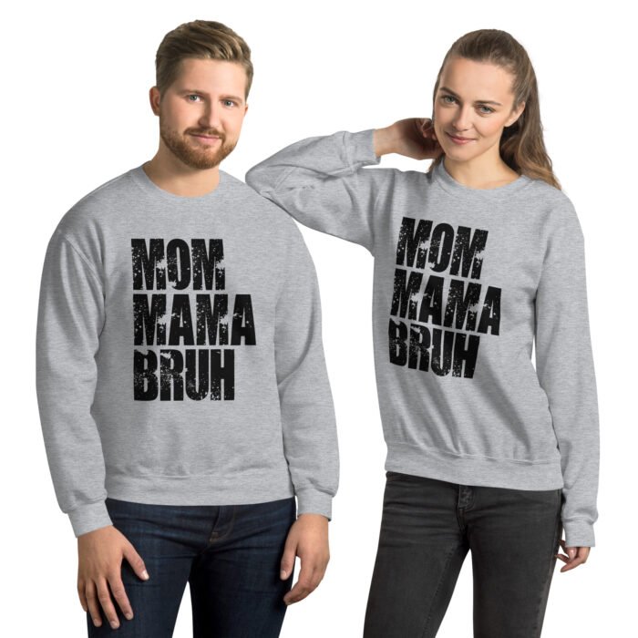 unisex crew neck sweatshirt sport grey front 65fc3728dfa1a - Mama Clothing Store - For Great Mamas