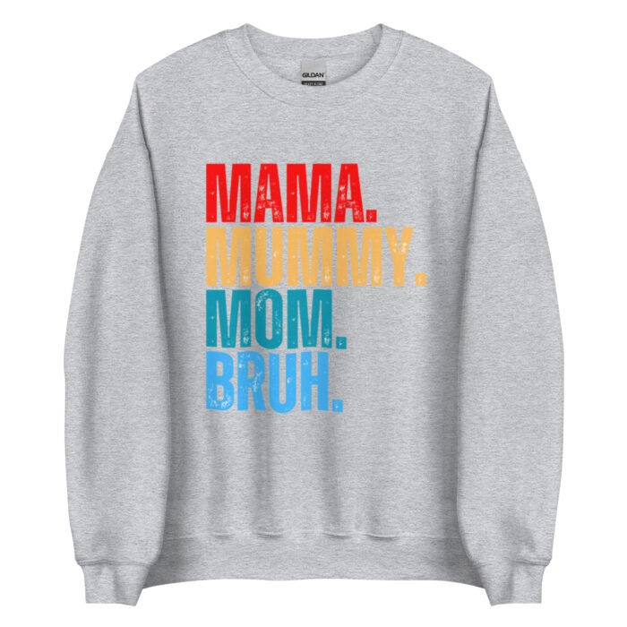 unisex crew neck sweatshirt sport grey front 65fd96300f253 - Mama Clothing Store - For Great Mamas