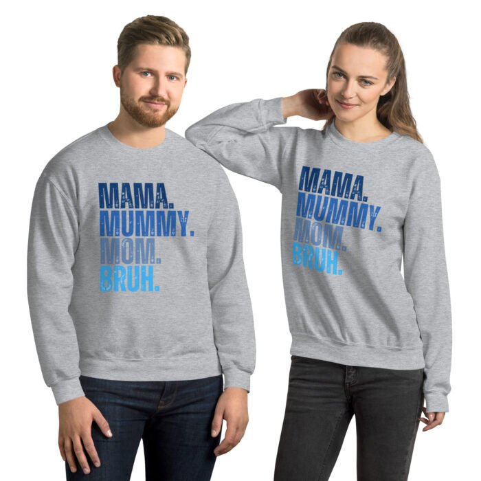 unisex crew neck sweatshirt sport grey front 65fd9eace26b0 - Mama Clothing Store - For Great Mamas