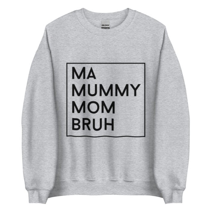 unisex crew neck sweatshirt sport grey front 65fdac4f8ee65 - Mama Clothing Store - For Great Mamas