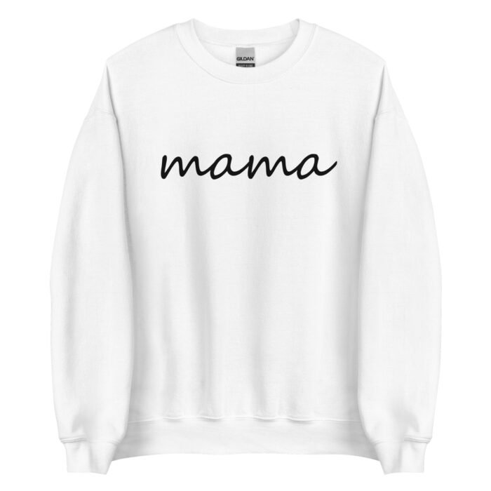 unisex crew neck sweatshirt white front 65e8f5d0e65ee - Mama Clothing Store - For Great Mamas