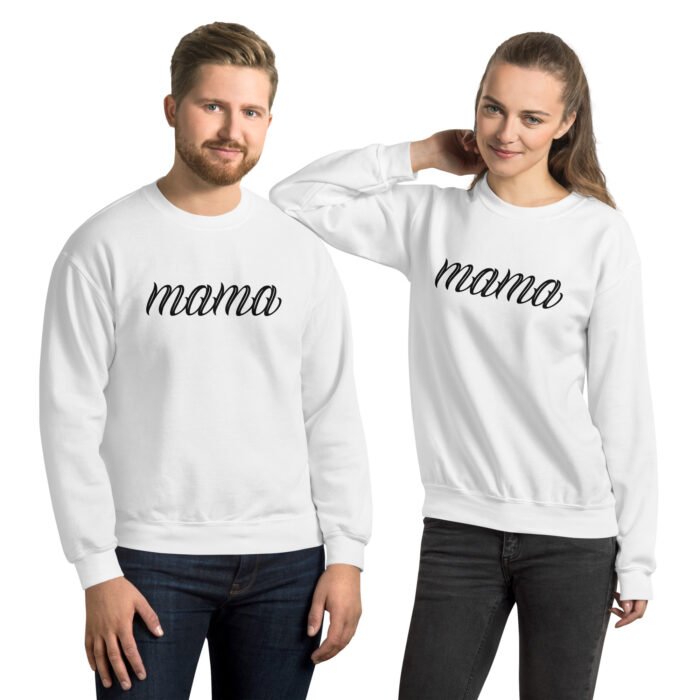 unisex crew neck sweatshirt white front 65e91f35488ca - Mama Clothing Store - For Great Mamas