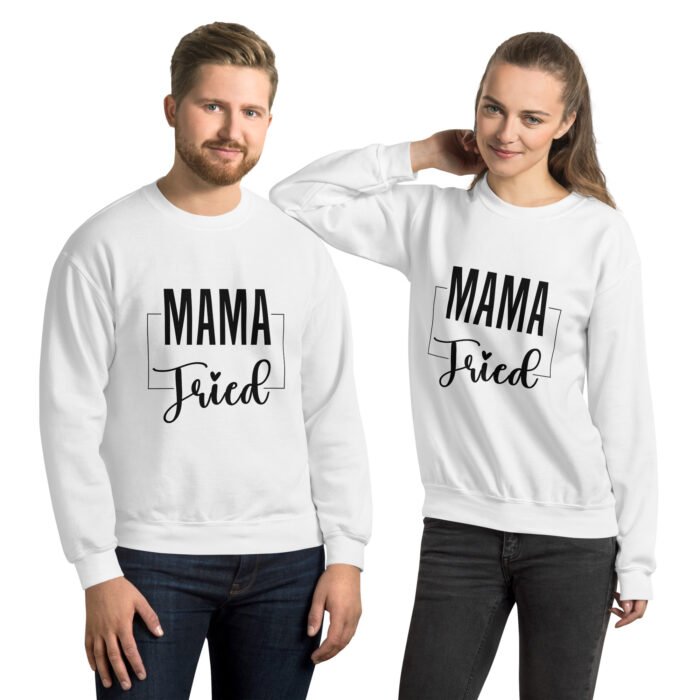 unisex crew neck sweatshirt white front 65f404411dbf8 - Mama Clothing Store - For Great Mamas