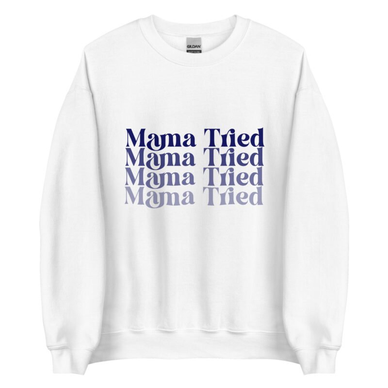 unisex crew neck sweatshirt white front 65f446e17fe78 - Mama Clothing Store - For Great Mamas
