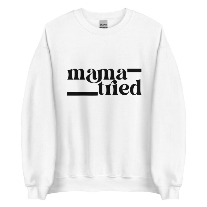 unisex crew neck sweatshirt white front 65f84e27a15f1 - Mama Clothing Store - For Great Mamas