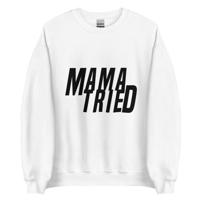 unisex crew neck sweatshirt white front 65f953f757c83 - Mama Clothing Store - For Great Mamas