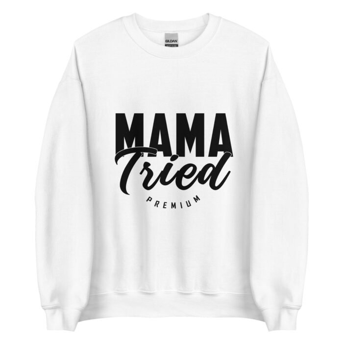 unisex crew neck sweatshirt white front 65f972ea6779d - Mama Clothing Store - For Great Mamas