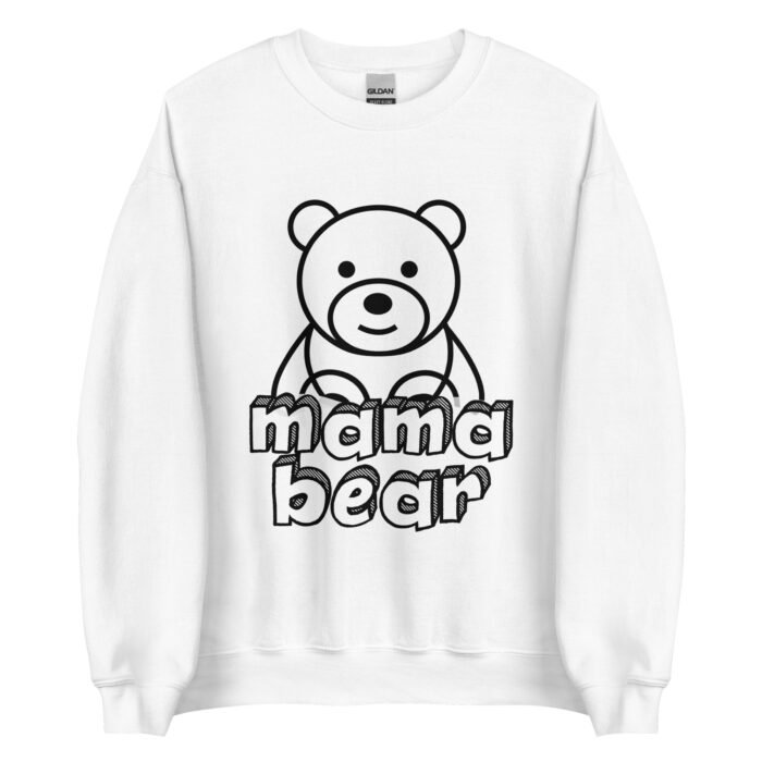 unisex crew neck sweatshirt white front 65fadd2f214e3 - Mama Clothing Store - For Great Mamas