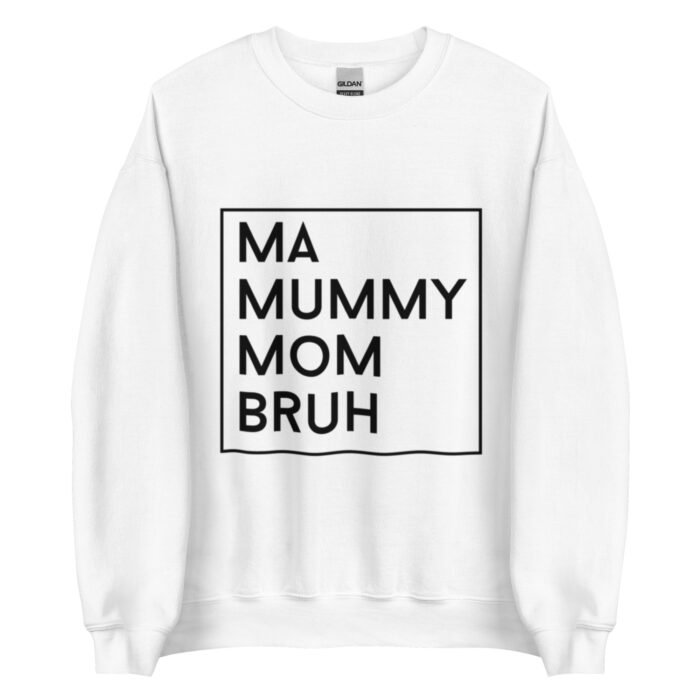 unisex crew neck sweatshirt white front 65fdac4f81633 - Mama Clothing Store - For Great Mamas
